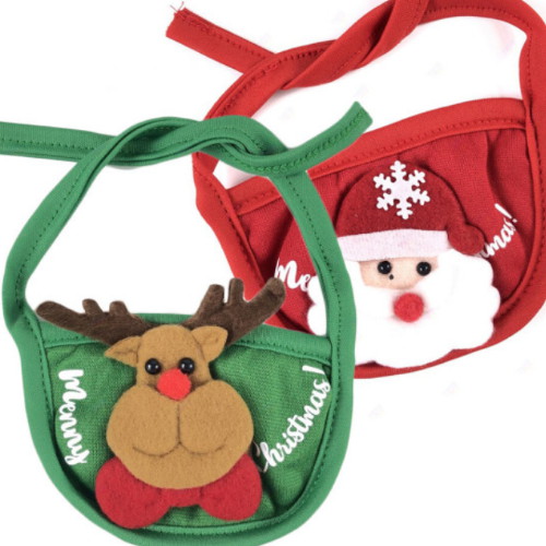 [불명] 애견 크리스마스 캐릭터 턱받이 산타 사슴 앞가리개