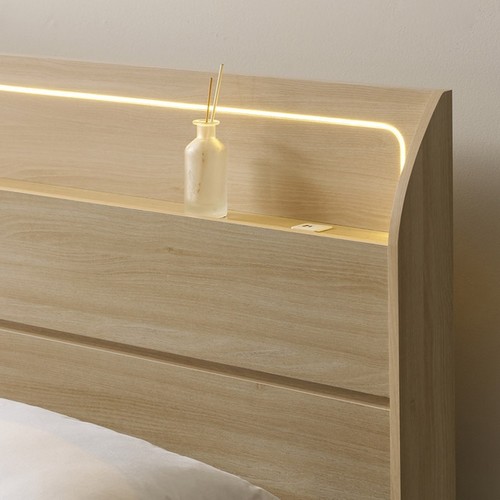 BIF보루네오 호텔라인 KC815 서랍 LED침대 Q (7존독립)_이미지