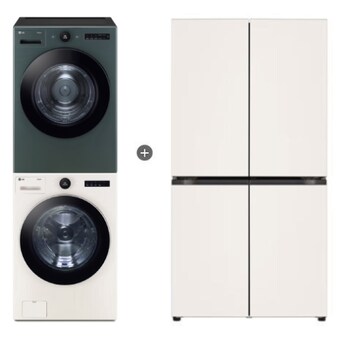 LG전자 트롬 오브제컬렉션 FX24ENE + RD20GNG + 냉장고 T875MEE111