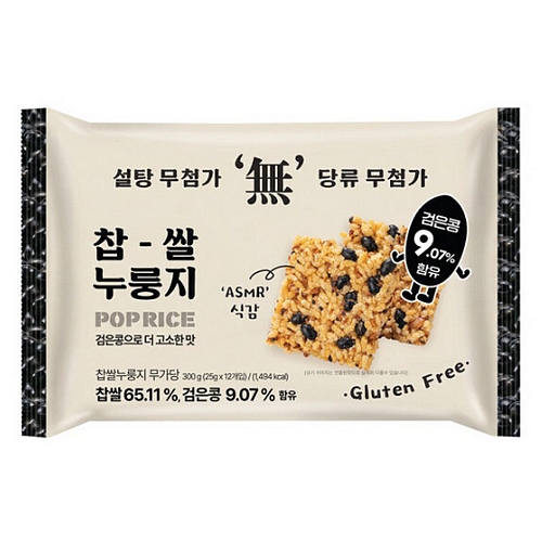 가선기획 찹쌀 누룽지 무가당 검은콩 300g이미지입니다. 누르면 해당 게시물로 새창이동합니다.
