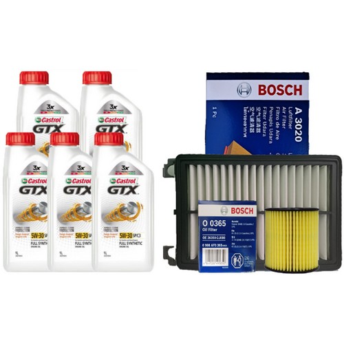 캐스트롤  GTX SP/C3 5W30 5L + 보쉬필터 기아 K5 DL3 2.0 가솔린