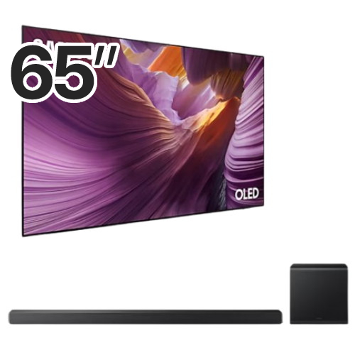 삼성전자 올레드 KQ65SF85AEXKR (벽걸이+사운드바, HW-QS700F)_이미지