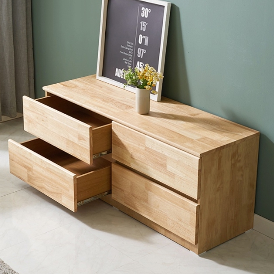 BIF보루네오 앳홈 테드 러버 원목 2단 서랍장 1200_이미지