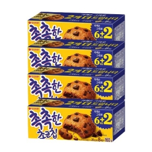 오리온 촉촉한 초코칩 160g (4개)