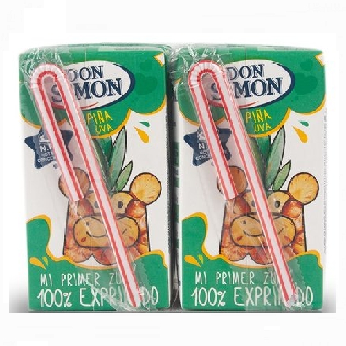JGC,S.A 돈시몬 착즙 파인애플 포도 주스 125ml (40개)