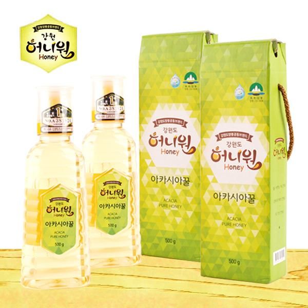 강원도 허니원 아카시아꿀 500g (2개)