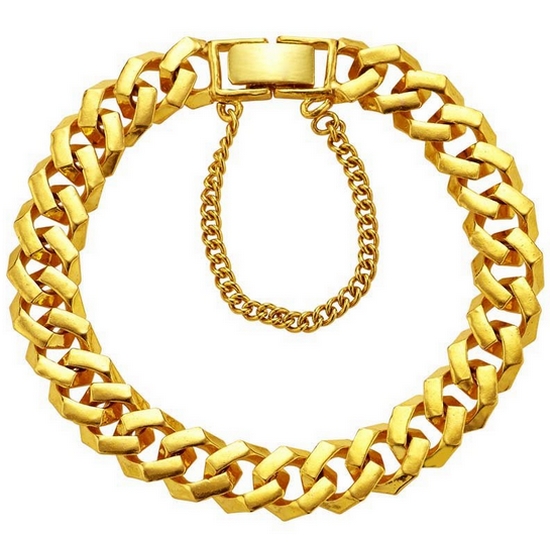 한국금다이아몬드 남자 팔찌 팔각 체인 37.5g