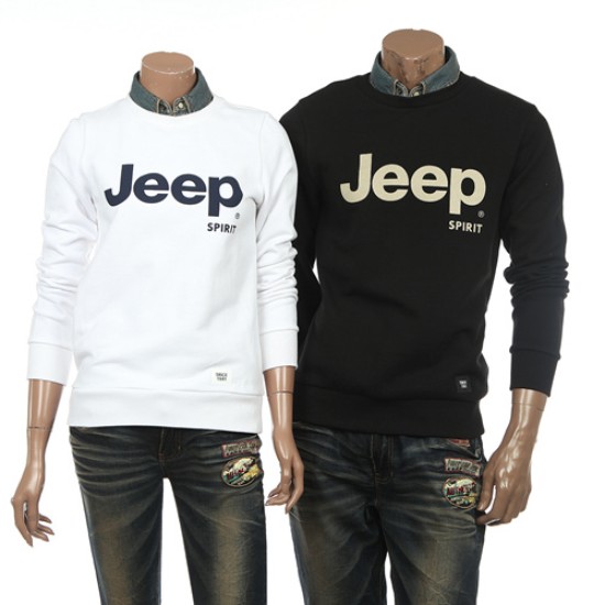 JEEP 공용 기본 지프 맨투맨 티셔츠 JF1TSU802