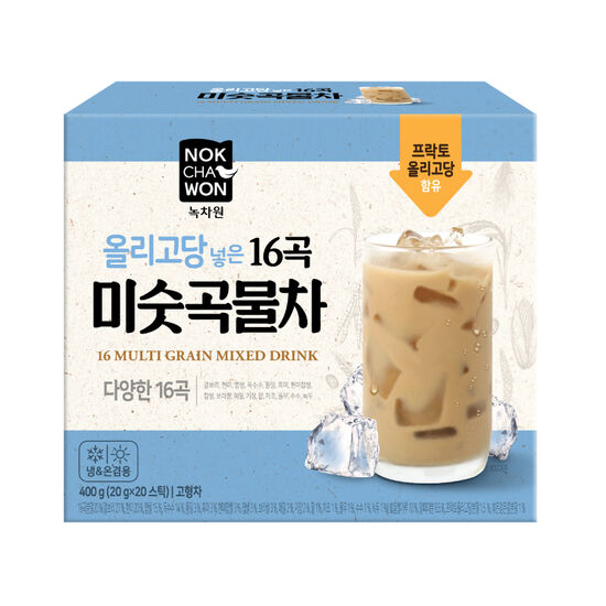 녹차원 올리고당 넣은 16곡 미숫곡물차 20T (2개)