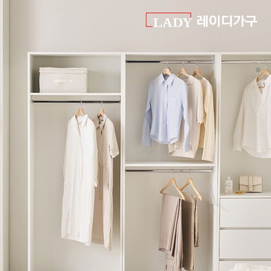 레이디가구 이안 B세트 드레스룸 1600_이미지