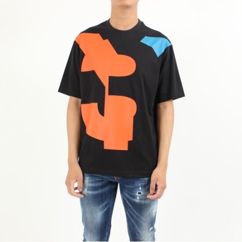 Y3 Y 3 바시티 남성 반팔 티셔츠 FJ0332 블랙 Varsity T shirt