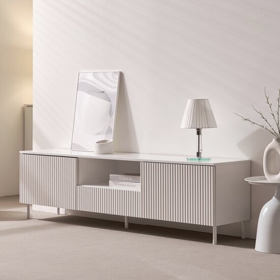 BIF보루네오  마르체 밀로 템바보드 수납 선반 거실장 1800