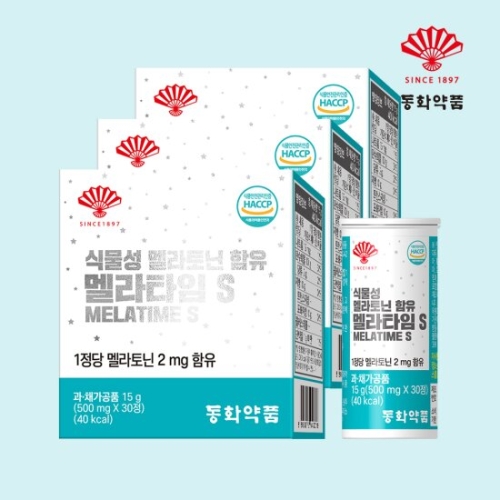 식물성 멜라토닌 함유 멜라타임S 500mg 30정