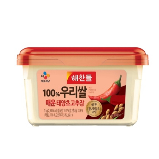 100% 우리쌀 매운 태양초고추장 1kg