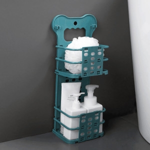 비투비월드 2단 벽걸이 접이식 수납바구니 부착식 욕실 주방선