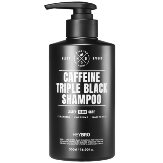 헤이브로 카페인 트리플 블랙 샴푸 500ml (1개)