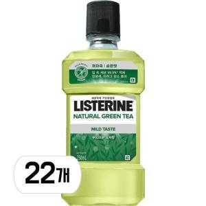 존슨앤존슨 리스테린 내추럴 그린티 250ml (22개)