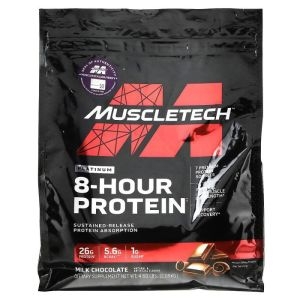 머슬테크 아이허브 플래티넘 8-Hour Protein 밀크 초콜릿 맛 2.09kg 4.6lb 빠른직구_이미지