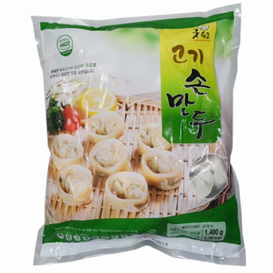 나래식품 굿쉐프 고기손만두 1.4kg (1개)_이미지