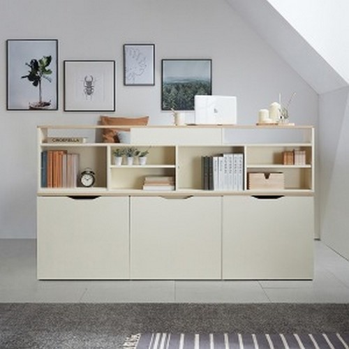 동서가구 몬스터 빅 수납 벙커 침대 Q+와이드책장 (매트별도)_이미지