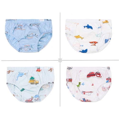 오가닉맘 포드+오샤크+포클렝+파이야남아브리프 삼각팬티 4종세트 MKFUUP0642