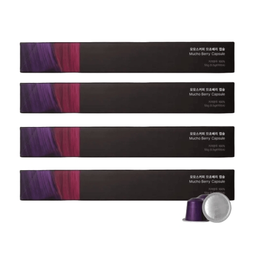 모모스커피 므쵸베리 (네스프레소 호환) 캡슐커피 10캡슐 (4팩)_이미지