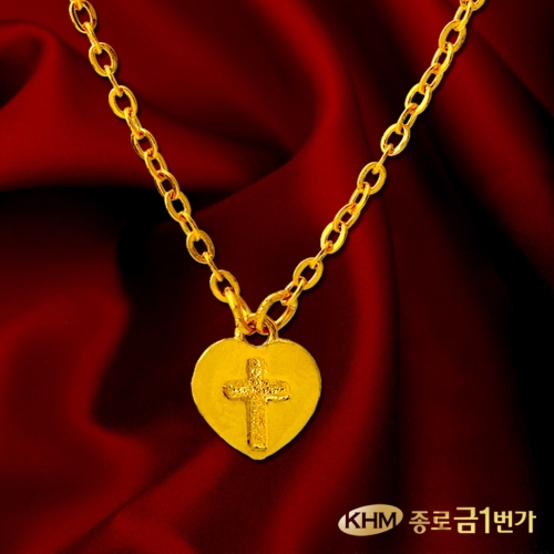 종로금1번가 24K 순금 목걸이 3.75g 컷팅십자가