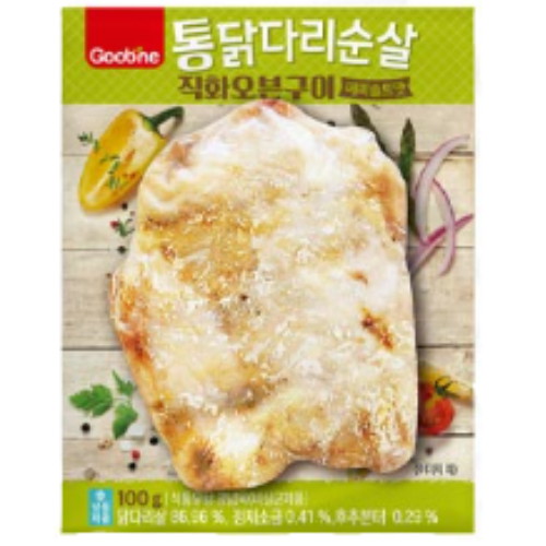 지앤건강생활 굽네 통닭다리순살 직화오븐구이 페퍼솔트맛 100g (1개)