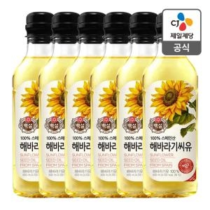 백설 해바라기유 500ml (6개)_이미지