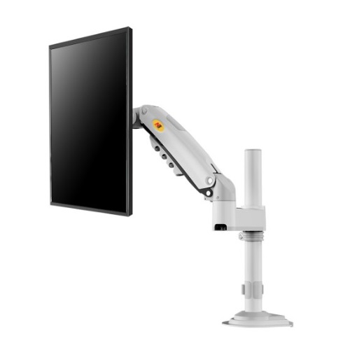 NorthBayou NB H100 화이트 싱글 모니터암이미지입니다. 누르면 해당 게시물로 새창이동합니다.