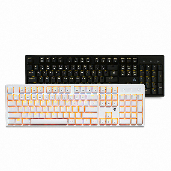 웨이코스 씽크웨이 CROAD K24 LED CUSTOM 축교환 기계식 키보드 (화이트, 청축)