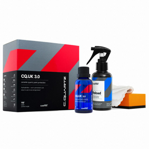 씨쿼츠 CQUK 3.0 유리막코팅제 키트 30ml
