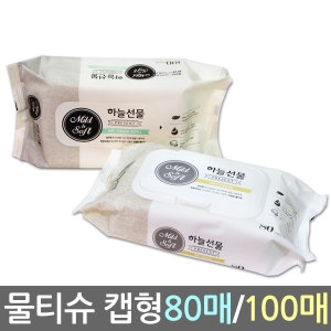  태광유통 맑은느낌 소프트 앤 마일드 물티슈 리필형 100매 [1팩]