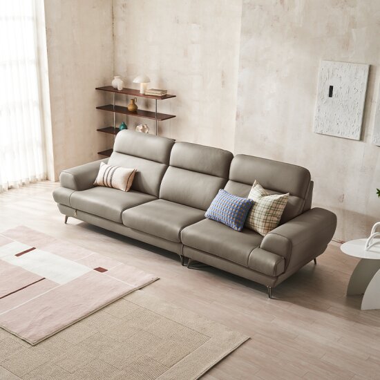 다우닝 디오스 전체 천연가죽 소파 3.5인용 (스툴포함)