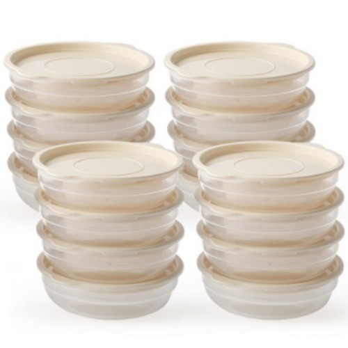 홈앤하우스 어스 스팀쿡 냉동밥 전자렌지용기450ml (16개)_이미지