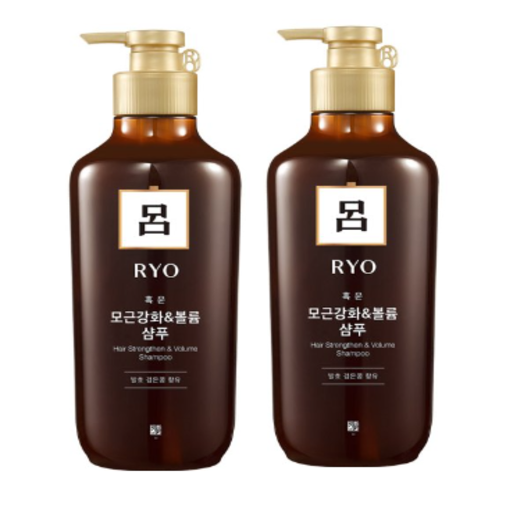 아모레퍼시픽 려 흑운 모근강화&볼륨 샴푸 500ml (2개)