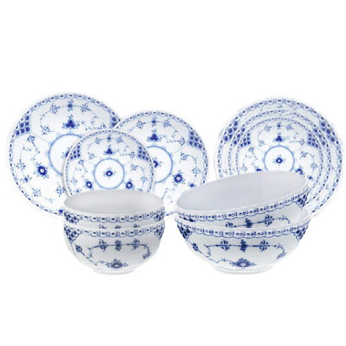 로얄코펜하겐 블루 하프 레이스 한식기 2인조 스타터 세트_이미지