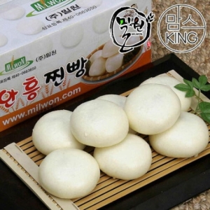 맘스킹 밀원본가 HACCP 안흥찐빵/흑미/단호박찐빵 25개입 모음-수입팥