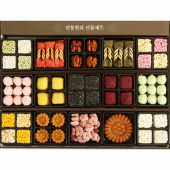 담양<b>한과</b> 전통 한지 1호 3단 선물세트 1.1kg
