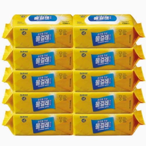 이마트 노브랜드 손으로 쓰는 물걸레 청소포 100매 (10개)