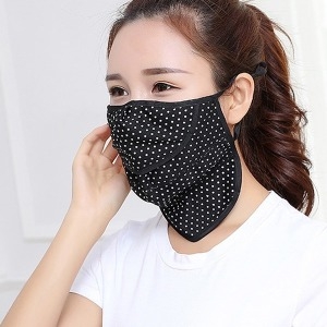 위즈맥스 자외선차단 3단 여름마스크 넥 멀티스카프 햇빛가리개 냉감 속건_이미지