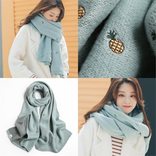 위쉬몰 위쉬몰 DT 파인애플자수목도리 C437H101 민트