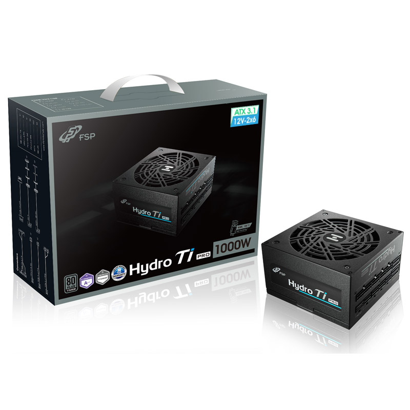 <b>FSP</b> HYDRO Ti PRO <b>1000W</b> 80PLUS티타늄 ATX3.1