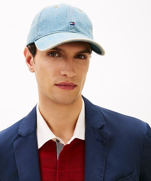 타미힐피거 데님 플래그 볼캡 T12G1AHT110MTA