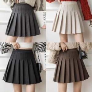 ONM A라인 모직 테스커트 속바지부착 주름치마 플레어 15189094