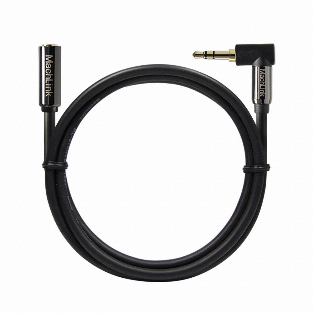 마하링크 3.5mm 3극 스테레오 AUX 꺾임 연장 케이블 (ML-3EH005, 5m)_이미지