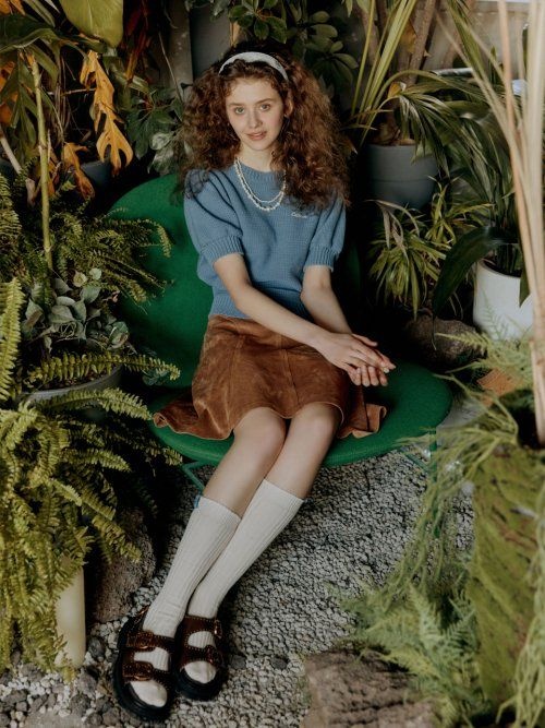 ���� ������ CELITAILS SUEDE A-LINE SKIRT_BROWN CE2313SK002MBR 374171