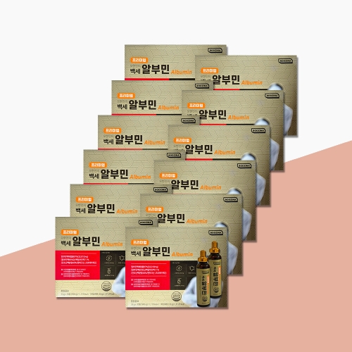 지케이라이프 프리미엄 오한진의 백세 알부민 33g 30병 (12개)_이미지