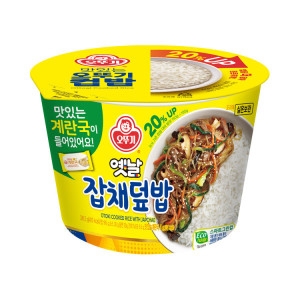 오뚜기 컵밥 옛날잡채덮밥 241.5g(+계란국) (3개)