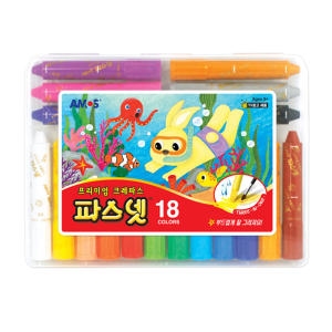 아모스 프리미엄 크레파스 파스넷 (18색)_이미지